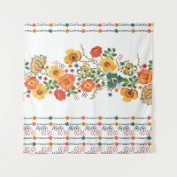 Watercolor painting seamless pattern with stylized