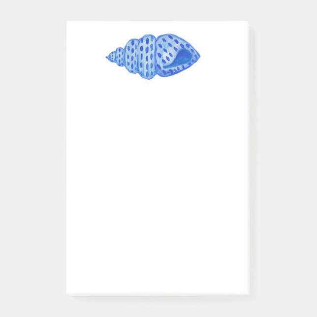 Watercolor Painting Shell Post-it Notes (Front)