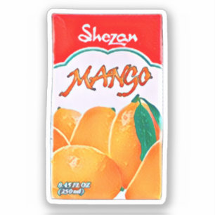 Watercolor Painting Shezan Mango Juice Desi
