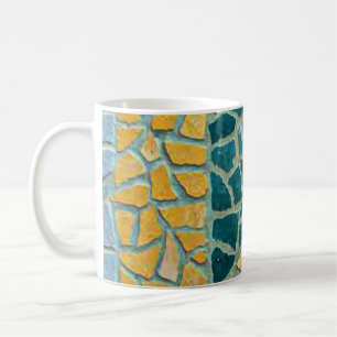 Watercolor Painting Stone Mosaic + your ideas Coffee Mug