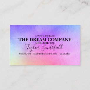 Watercolor Painting Type Business Card