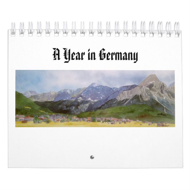 Watercolor paintings of German landscapes Calendar (Cover)