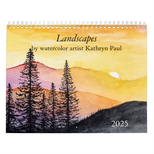 Watercolor paintings wall Calendar (Cover)