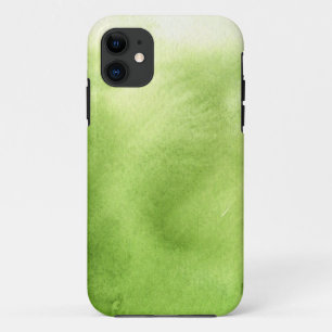 watercolor paints on a rough texture paper iPhone 11 case