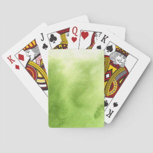 watercolor paints on a rough texture paper playing cards