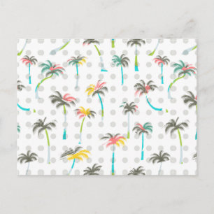 Watercolor Palm Trees 2 Postcard