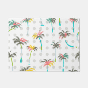 Watercolor Palm Trees Doormat