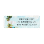Watercolor Palm Trees New Address Label