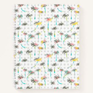Watercolor Palm Trees Notebook