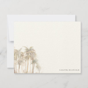 Watercolor Palm Trees Personalised Card