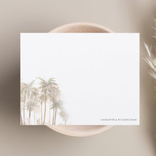 Watercolor Palm Trees Personalised Card