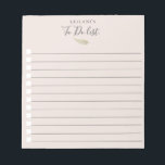 Watercolor Pampas Grass Bridal Blush Notepad<br><div class="desc">Pretty watercolor pampas grass on chic bridal blush pink,  personalised box list notepad. Text font style and colour can be customised.</div>