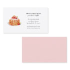 Watercolor pancakes business card