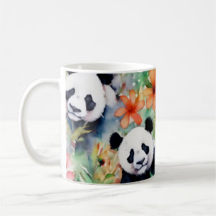 Watercolor Panda Bear Coffee Mug