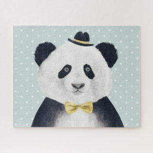 Watercolor Panda Bear Jigsaw Puzzle
