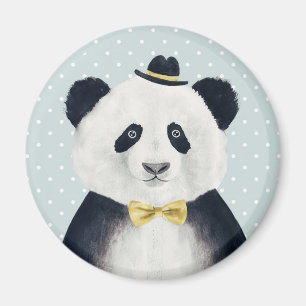 Watercolor Panda Bear Magnet