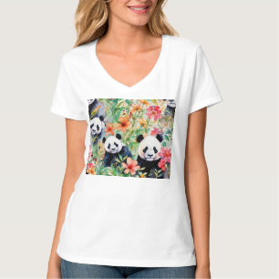 Watercolor Panda Bear T-Shirt
