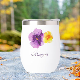 Watercolor Pansies Hand-Illustrated Garden Party
