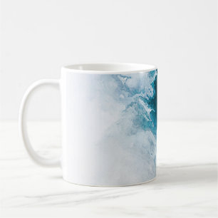 Watercolor paper background. Abstract Painted Illu Coffee Mug