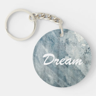 Watercolor paper. key ring