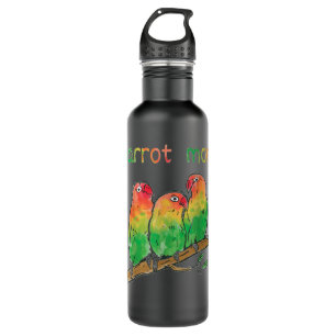 Watercolor Parrot mom parrots mother bird lover co 710 Ml Water Bottle