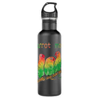 Watercolor Parrot mum parrots mother bird lover co 710 Ml Water Bottle