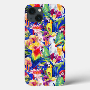 Watercolor Parrots iPhone 13 Case