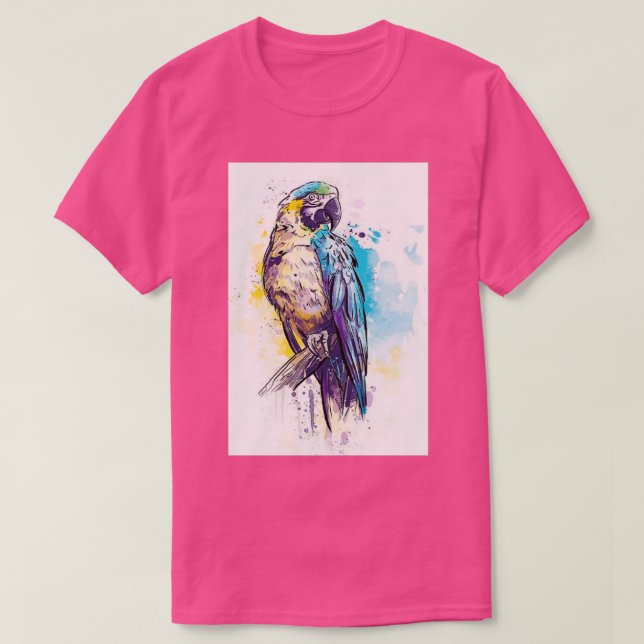 watercolor parrott T-Shirt (Design Front)