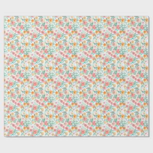 Watercolor Pastel Floral Wrapping Paper
