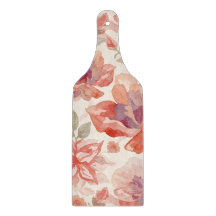 Watercolor Pastel Flowers Light Orange