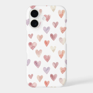 Watercolor Pastel Hearts Pattern Case-Mate