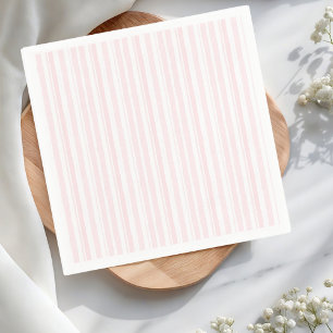 Watercolor Pastel Pink Stripe Pattern Napkin