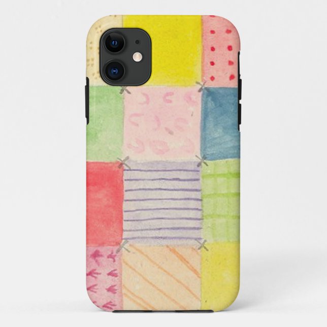 Watercolor Patchwork  Case-Mate iPhone Case (Back)