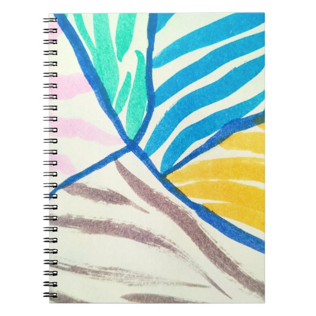 Watercolor patchwork: dirty painting style. notebook (Front)