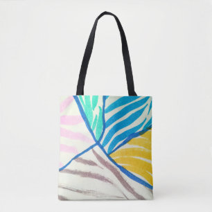 Watercolor patchwork: dirty painting style. tote bag