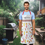 Watercolor Pattern BBQ  Grill Grilling Smoker Apron<br><div class="desc">This design may be personalised by choosing the customise option to add text or make other changes. If this product has the option to transfer the design to another item, please make sure to adjust the design to fit if needed. Contact me at colorflowcreations@gmail.com if you wish to have this...</div>