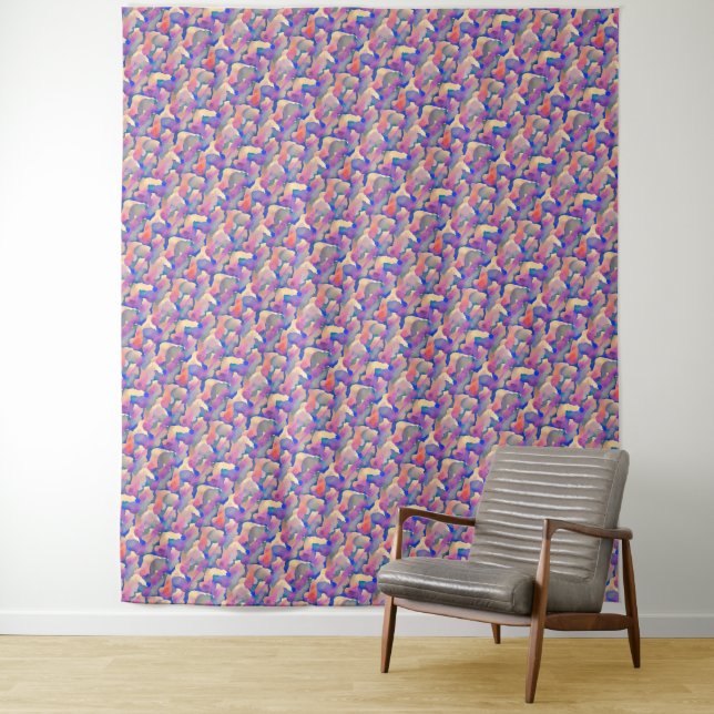 Watercolor Pattern Tapestry (In Situ)