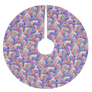Watercolor Pattern Tree Skirt