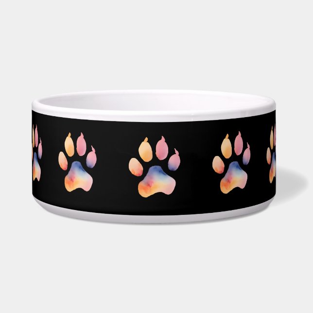 Watercolor Paw Print Background (Front)