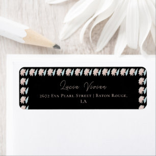 Watercolor Peaceful Green Mountain Return Address