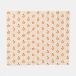 Watercolor Peach Baby Blanket