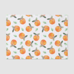 Watercolor Peach Fruit Tissue Paper