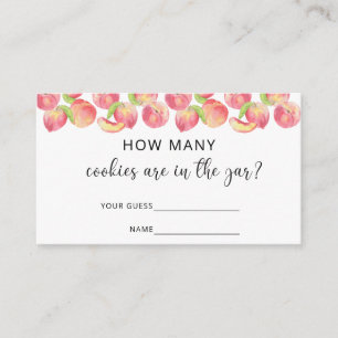 Watercolor peach how many cookies are in the jar enclosure card