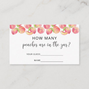 Watercolor peach how many peaches are in the jar enclosure card