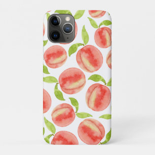 Watercolor Peach Pattern   iPhone 11 Pro Case