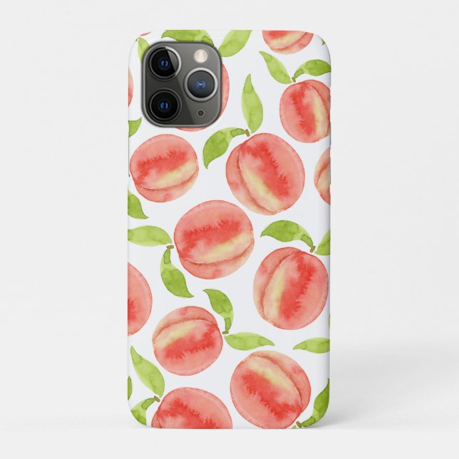 Watercolor Peach Pattern   Case-Mate iPhone Case (Back)