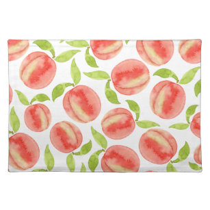 Watercolor Peach Pattern    Placemat