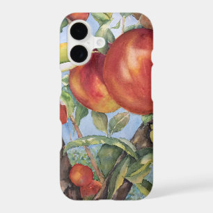 Watercolor Peach Tree Orchard Fruit Harvest Case-