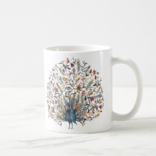 Watercolor  Peacock Coffee Mug