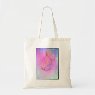Watercolor Pear In Pink Still Life Abstract Tote Bag